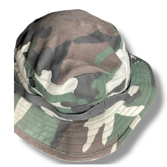 Propper Boonie Hat Sz 7 1/4 US Military Bucket Day One Desert Camo Chin Strap - Picture 11 of 13